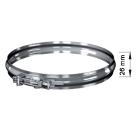 Edelstahl Klemmband einwandig für Luft-Abgas-Systeme