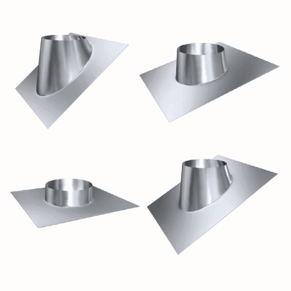 Edelstahl Dachdurchführungen einwandig für Luft-Abgas-Systeme