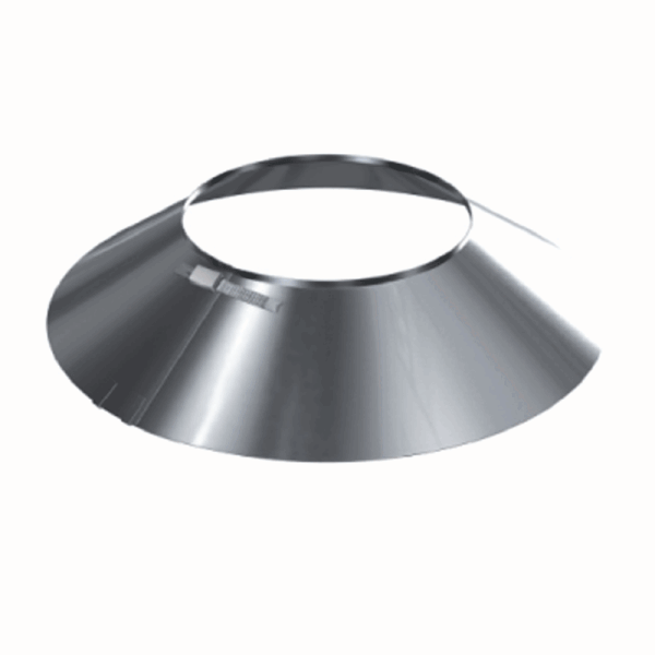 Edelstahl Wetterkragen einwandig für Luft-Abgas-Systeme