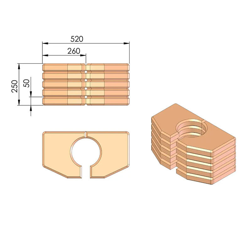 TermaTech Wärmespeicher Powerstone 60 kg für Kaminöfen TT55RHT und TT55HST