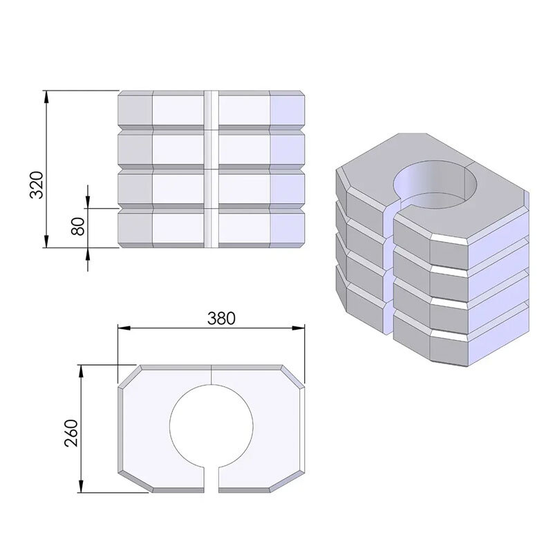 TermaTech Wärmespeicher Powerstone 48 kg für Kaminöfen TT21RHT und TT23RHT