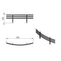 TermaTech Glutfang für Serie TT44 schwarz