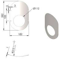 TermaTech Abdeckplatte mit Loch für Frischluftrohr...