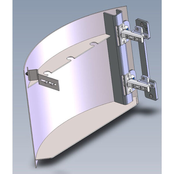 TermaTech Holzfachtür für Kaminöfen TT21R  und TT21RS-Modelle schwarz