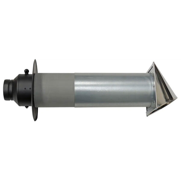 TermaTech Verbrennungsluft Set Ø80 mm für Wand mit Einzelklappe