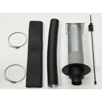 TermaTech Verbrennungsluft Set &Oslash;80 mm f&uuml;r Wand mit Einzelklappe