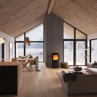 TermaTech TT44H Kaminofen Stahl schwarz 4,8 kW