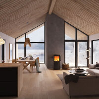 TermaTech TT44HS-CG Kaminofen grau TermaStone 4,8 kW