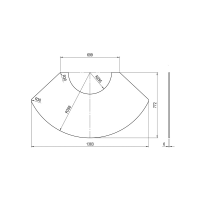 Saison- Funkenschutzplatte für Olsberg Arina, Inara,...