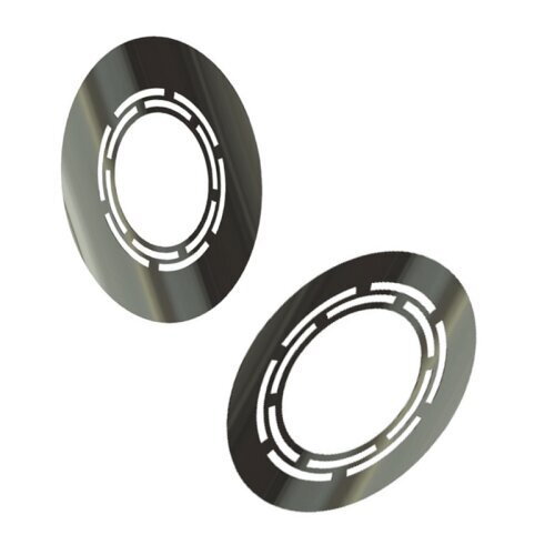 Doppelwandige Edelstahlschornstein Deckenblende mit Hinterlüftung 0 - 45° Ø 80 - 250 mm