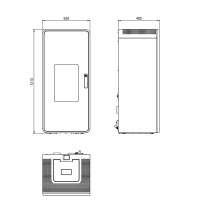 Olsberg Pelletofen Vesta Glas schwarz 6 kW