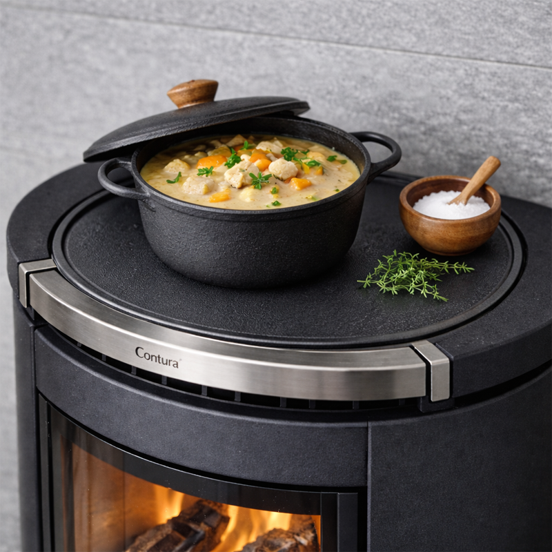 Warmhalteplatte für Contura 210,210G und für 300er Reihe (nur für Anschluss hinten)