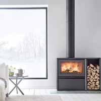 Contura 310 Gusstür schwarz 7 kW