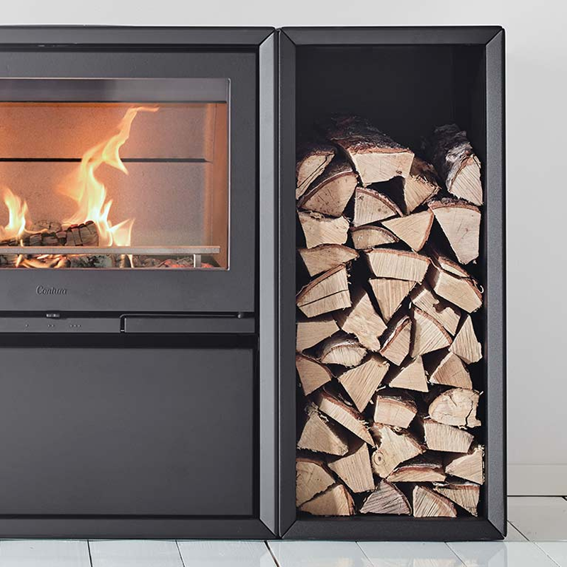 Holzfach M, schwarz für Contura 300er Reihe