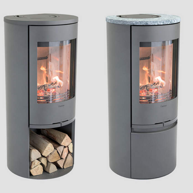 Contura 510 Style Gusseisenfront Kaminofen, grau oder schwarz,  5 kW