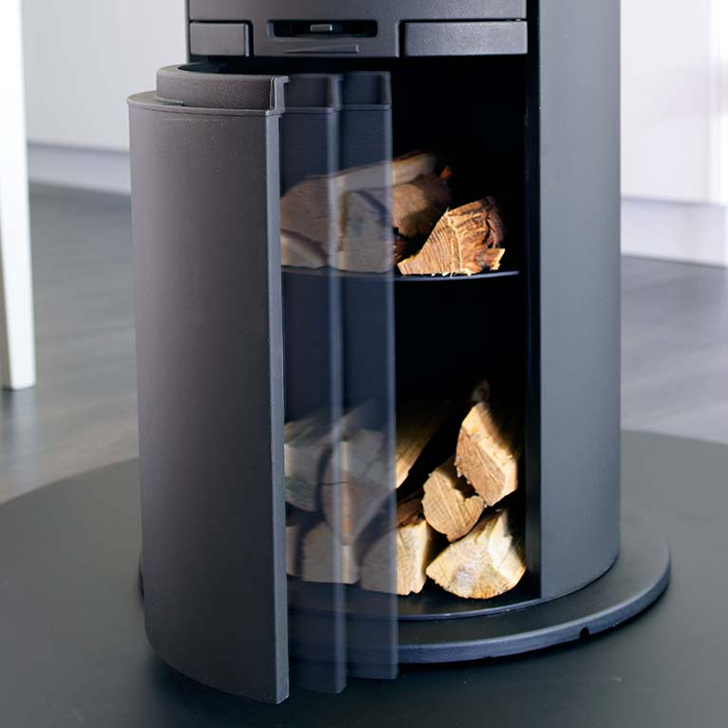 Soft Close Holzfachtür, schwarz für Contura 500er Reihe außer 586