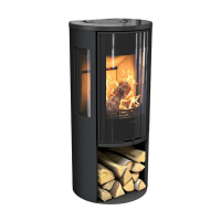 Contura 556G Style Glasfront, schwarz oder wei&szlig; 5kW