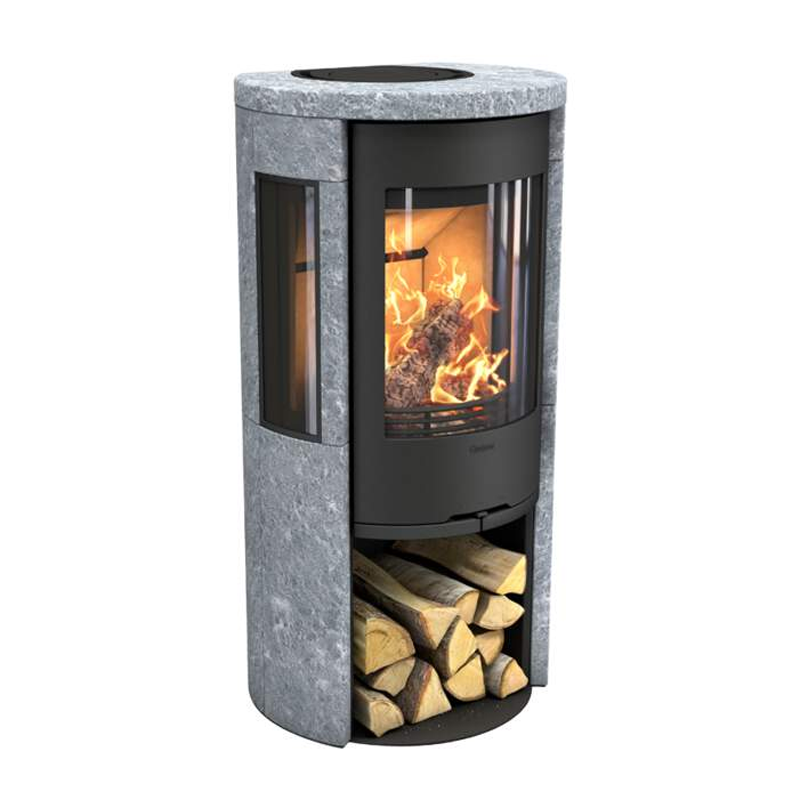 Contura 556T Style Speckstein Kaminofen, Gusseisenfront 5kW