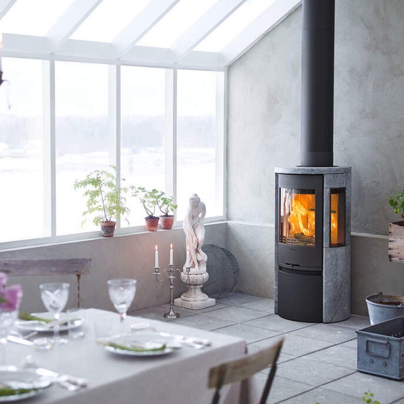 Contura 556T Style Speckstein Kaminofen, Gusseisenfront 5kW