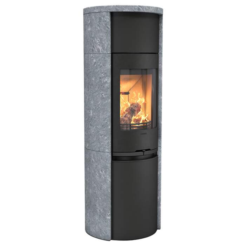 Contura 590 T Style Speckstein Gusseisenfront Kaminofen, grau oder schwarz 5kW
