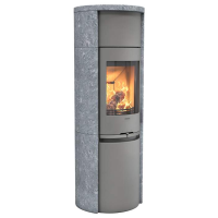 Contura 590 T Style Speckstein Gusseisenfront Kaminofen, grau oder schwarz 5kW