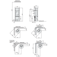 Contura 590 T Style Speckstein Gusseisenfront Kaminofen, grau oder schwarz 5kW