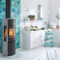 Contura 596T Style Kaminofen, grau oder schwarz 5kW