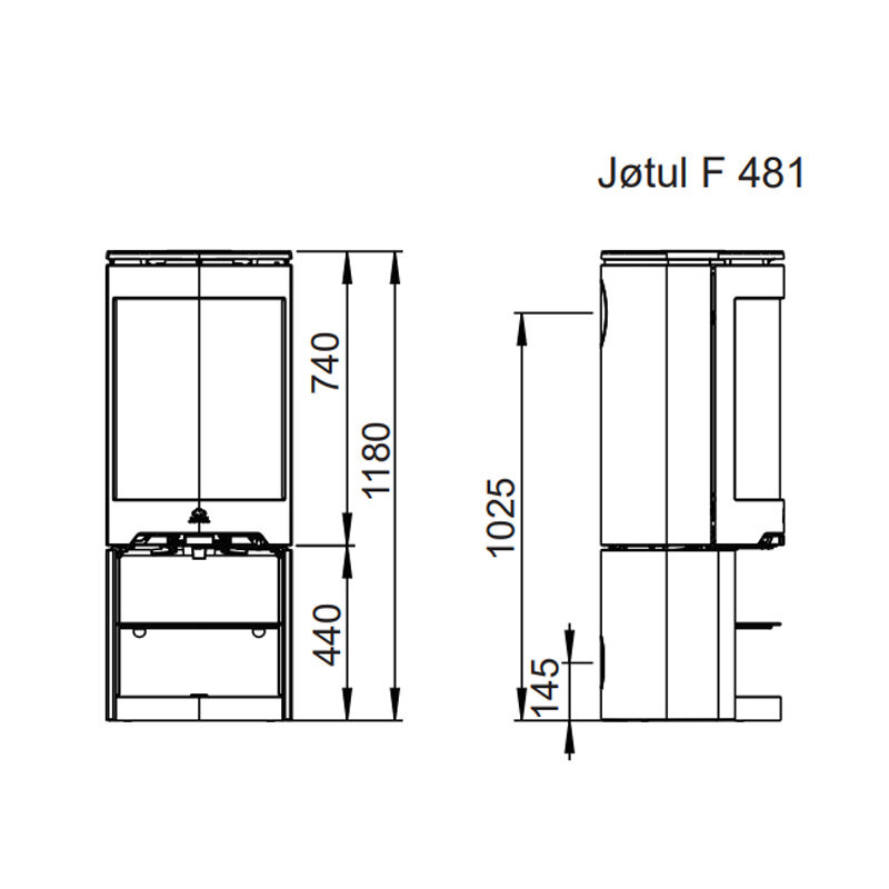 Ausstellungsstück Kaminofen Jøtul F 481 6 kW
