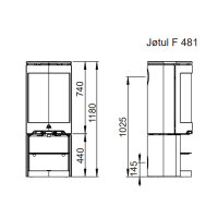 Ausstellungsst&uuml;ck Kaminofen J&oslash;tul F 481 6 kW