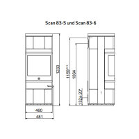 Ausstellungsst&uuml;ck Kaminofen Scan 83-5 | 5 kW