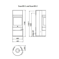 Ausstellungsst&uuml;ck Kaminofen Scan 83-2 | 5 kW