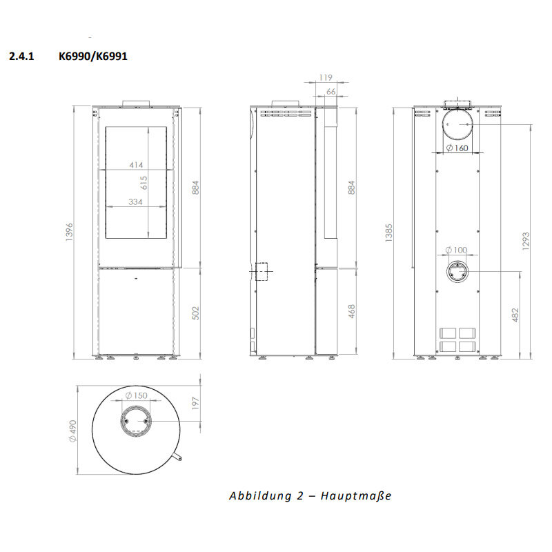 Ausstellungsstück Kaminofen Flambiente Stellaria 7 kW