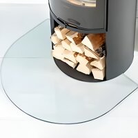 Vorlegeplatte Glas, transparent 6mm für Contura Connect