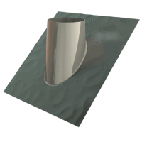 Edelstahlschornstein Dachdurchführung mit Bleirand...