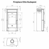 Ausstellungsst&uuml;ck Fireplace Elite Budapest Kaminofen Sandstein 6 kW