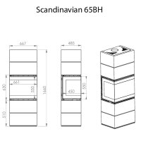 Ausstellungsst&uuml;ck A. Caminetti Scandinavian 65 BH Kaminofen Schwarz 9 kW