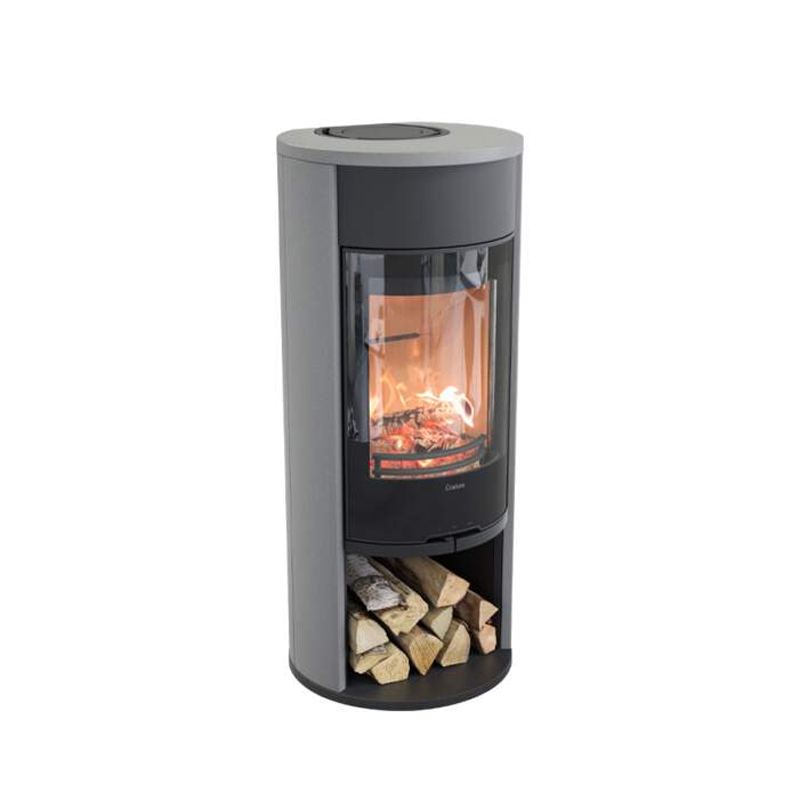 Contura 610AG Style Artstone Naturell, schwarz, Glasfront, 6 kW