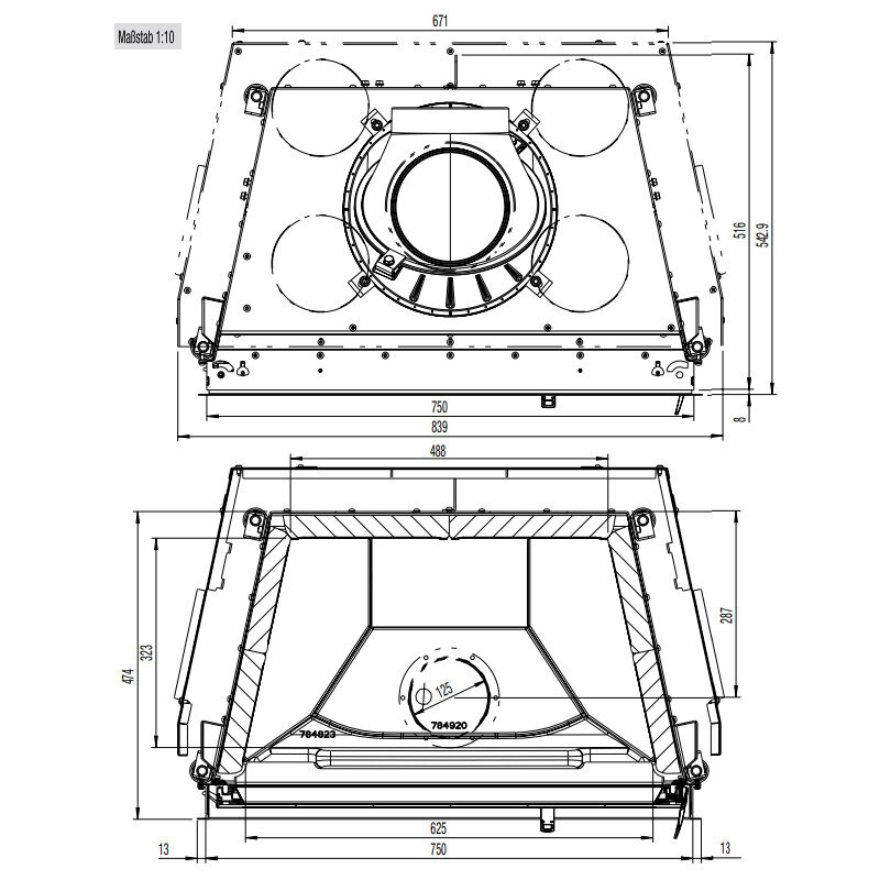 Kamineinsatz Austroflamm 75x39 K 2.0