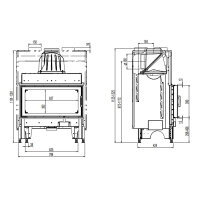 Kamineinsatz Austroflamm 75x39 K 2.0