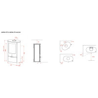 Kaminofen Lotus Jubilee 25 ecoLine 6,5 kW &ndash; w&auml;hlbare Seitenverkleidungen