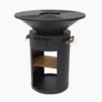 Huahaus Counter 80 Plancha Feuerstelle mit Grillplatte