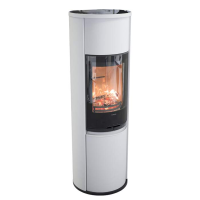 Contura 690G Style Glasfront, schwarz oder wei&szlig;, 6kW