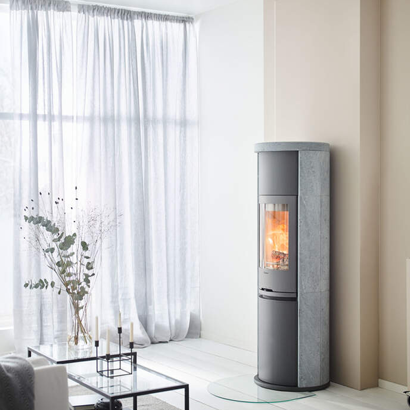 Contura 690T Style Gusseisentür, schwarz oder grau, 6kW
