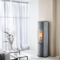 Contura 690T Style Gusseisent&uuml;r, schwarz oder grau, 6kW