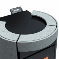 Thermorossi Dorica Idra 18 EVO Stone Pelletofen 17,8 kW wassergef&uuml;hrt