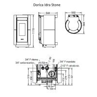 Thermorossi Dorica Idra 18 EVO Stone Pelletofen 17,8 kW wassergef&uuml;hrt