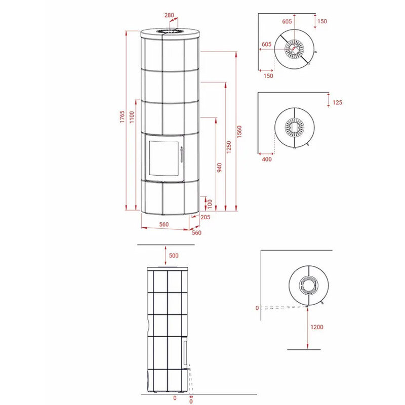 Kaminofen Lotus Maestro 3 mit 6,7 kW in verschiedenen Ausführungen