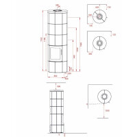 Kaminofen Lotus Maestro 3 mit 6,7 kW in verschiedenen Ausf&uuml;hrungen