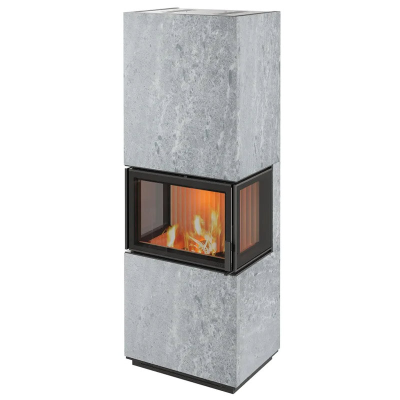 Kaminofen Lotus Visto 3 mit dreiseitig Glas - 5,4 kW