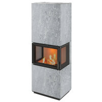 Kaminofen Lotus Visto 3 mit dreiseitig Glas - 5,4 kW